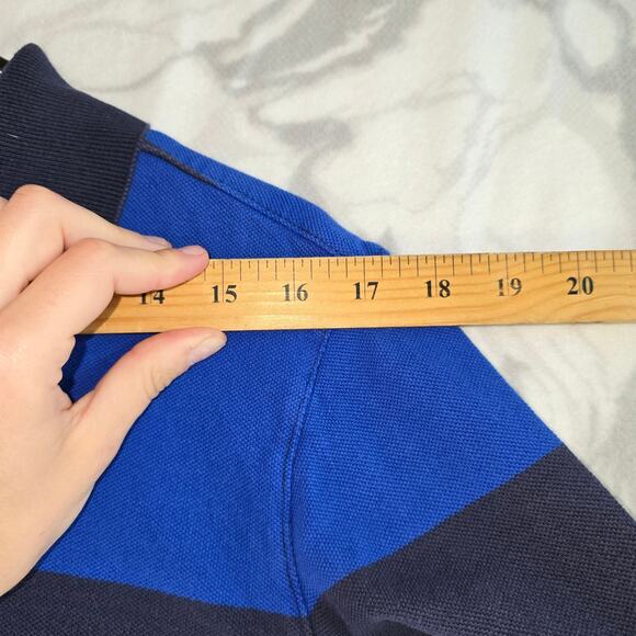 Y2K Style GAP Polo Boys Blue Striped Polo Size S - Picture 5 of 8